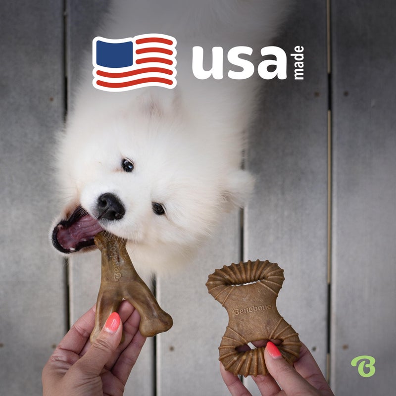 Benebone 2-pack Wishbone/Dental Durable Dog Chew Toys, Dog Toys for Aggressive Chewers, Real Bacon, Made in USA, Medium - Image 5