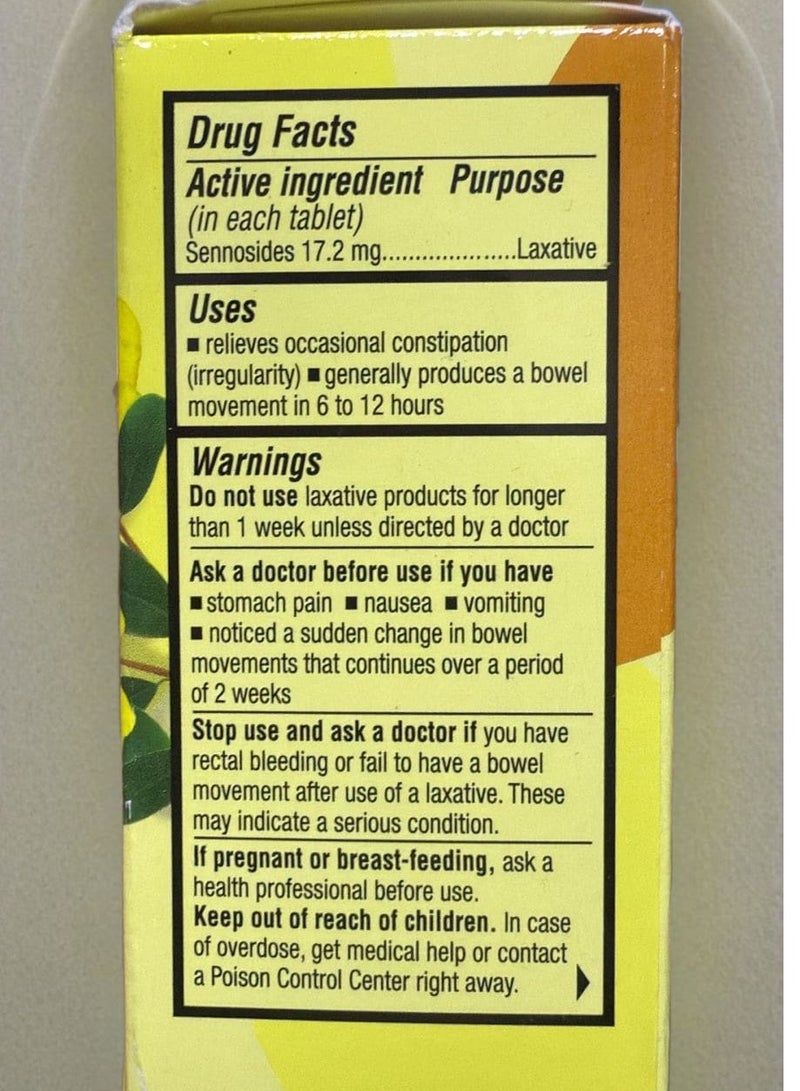 Senokot Extra Strength Natural Vegetable Laxative for Gentle Overnight Relief Occasional Constipation, 36 Count - Image 2