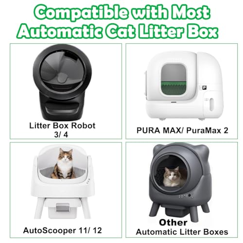 SZEE 120 Pack Automatic Waste Bags Compatible with Litter Box Robot 34 and Other Automatic Cat Litter Box Waste Drawer Liners Bags Heavy Duty Thick Selfcleaning Cat Litter Box Liners - Image 3