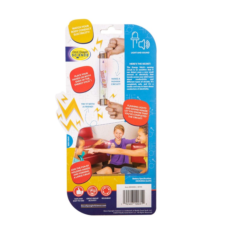 Steve Spangler Science Steve Spangler Science Energy Stick – Fun Science Kits for Kids to Learn About Conductors of Electricity, Safe, Hands-On STEM Learning Toy, Independent or Group Activity for Classrooms or Home  - Image 2