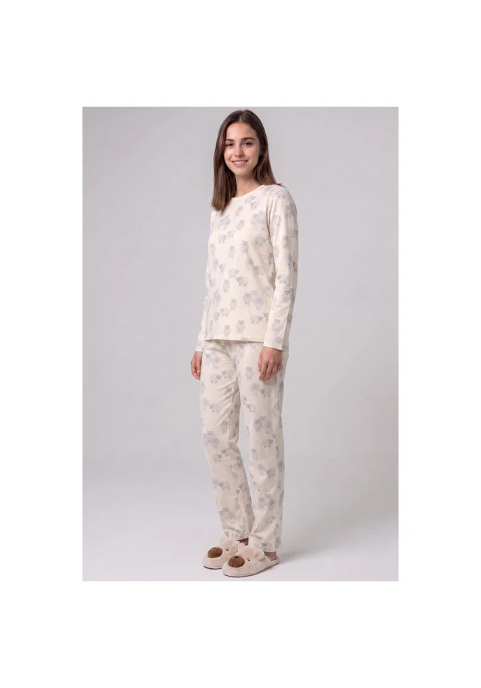 أر أند بي Sheep Print Long Sleeves Pyjama Set