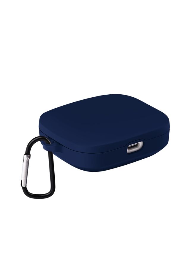 Case Cover For Xiaomi Redmi Buds 5 Shockproof TPU Earphone Protective Case with Hook Midnight Blue