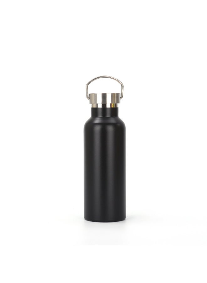 Black American Big Mouth Sports Kettle 304 Stainless Steel Vacuum Mug Large Capacity Portable Portable Space Kettle