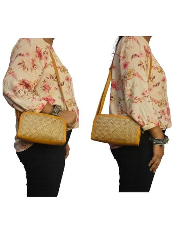 CLASSIQUE Shital Patti Bamboo Bag Handmade Eco-Friendly & Functional Shoulder Crossbody Specially for Ladies Women's Sling Bag - Image 2