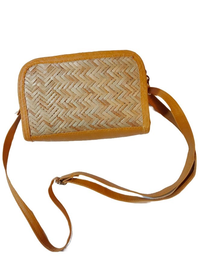 CLASSIQUE Shital Patti Bamboo Bag Handmade Eco-Friendly & Functional Shoulder Crossbody Specially for Ladies Women's Sling Bag - Image 1