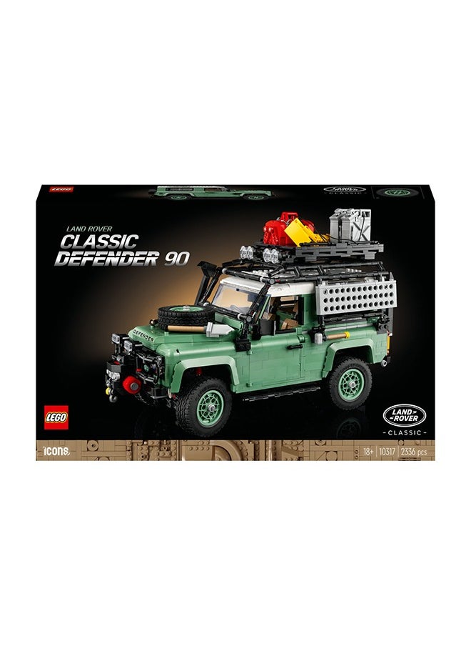 LEGO - Icons Land Rover Classic Defender 90 10317 Building Kit (2,336) Pieces - Image 1