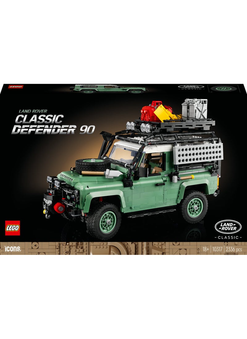 LEGO Icons Land Rover Classic Defender 90 10317 Building Kit (2,336) Pieces  - Image 2
