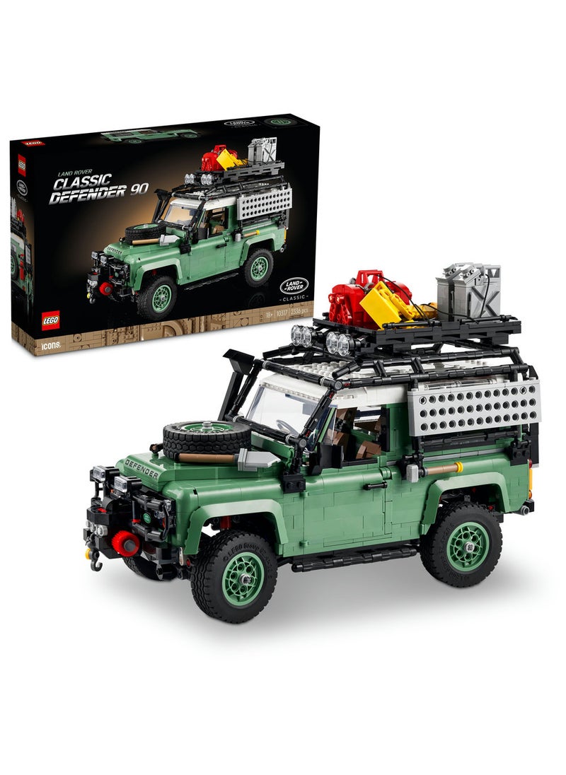 LEGO Icons Land Rover Classic Defender 90 10317 Building Kit (2,336) Pieces  - Image 1