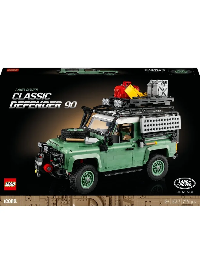 LEGO Icons Land Rover Classic Defender 90 10317 Building Kit (2,336) Pieces