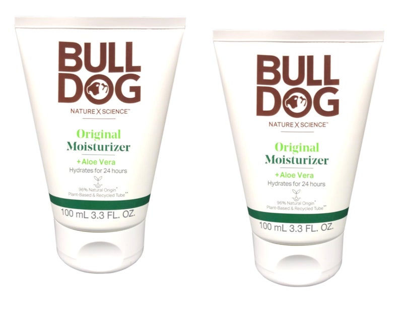 Bulldog Skincare Original Moisturizer For Men. With Aloe Vera, 3.3 fl. oz., (Pack of 2) - Image 1