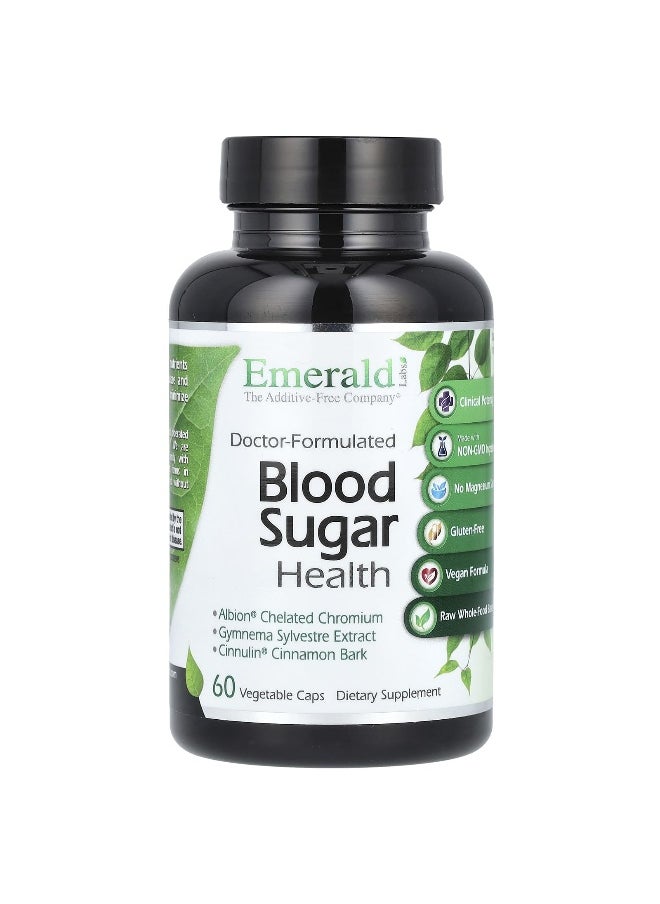 Emerald Laboratories Emerald Laboratories, Blood Sugar Health, 60 Vegetable Caps  - Image 1
