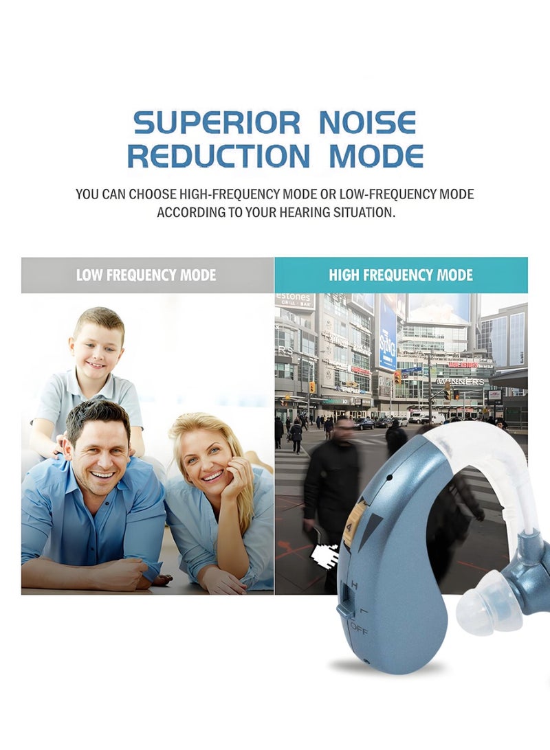 BEIRUI Rechargeable Hearing Aid u0026 Voice Amplifier for Seniors, with Smart Noise Reduction Speaker, Lightweight Anti-Slip Design, Designed for the Elderly and Hearing-Impaired Individuals. - Image 2