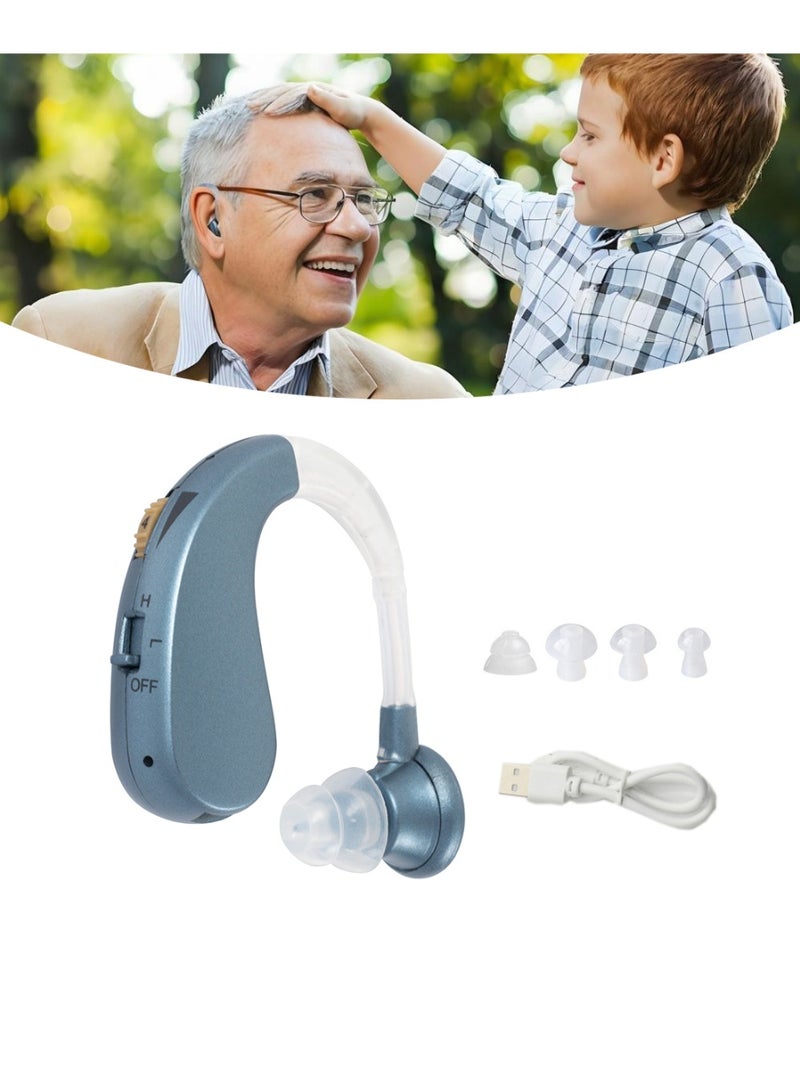 BEIRUI Rechargeable Hearing Aid u0026 Voice Amplifier for Seniors, with Smart Noise Reduction Speaker, Lightweight Anti-Slip Design, Designed for the Elderly and Hearing-Impaired Individuals. - Image 1