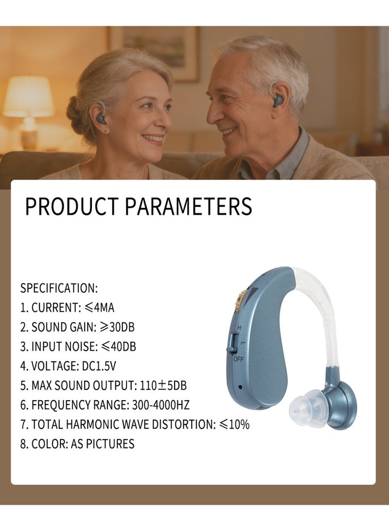 BEIRUI Rechargeable Hearing Aid u0026 Voice Amplifier for Seniors, with Smart Noise Reduction Speaker, Lightweight Anti-Slip Design, Designed for the Elderly and Hearing-Impaired Individuals. - Image 3