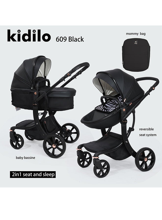 كيديليو عربة أطفال قابلة للتحويل 3 في 1 مع وضع سرير الأطفال - Image 1