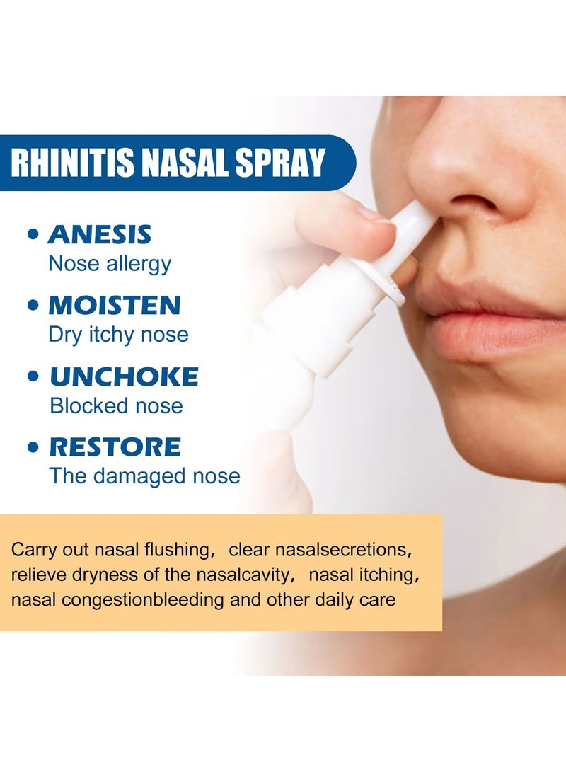 EELHOE Rhinitis Nasal Spray Treatment Nasal Congestion Itchy Sneeze Prevent Sinusitis Chronic Allergic Rhinitis Natural Herb Nose Spray - Image 3