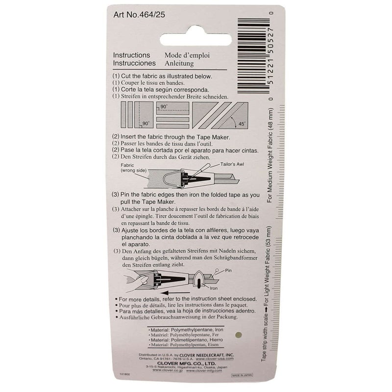 Clover 464/25 Bias 1-Inch Tape Maker, 1 EA - Image 2