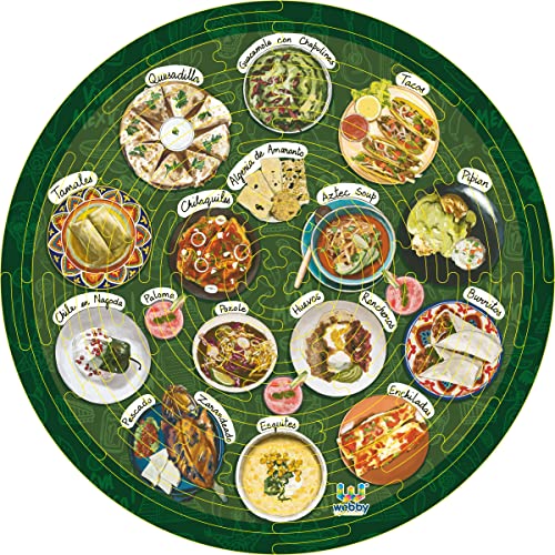 Webby Noozles Mexican Food Wooden Puzzle, 70 Pcs for Boys and Girls - Image 2