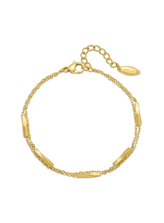 بوليس سوار نسائي بسلسلة مزدوجة ذهبي من آيلا