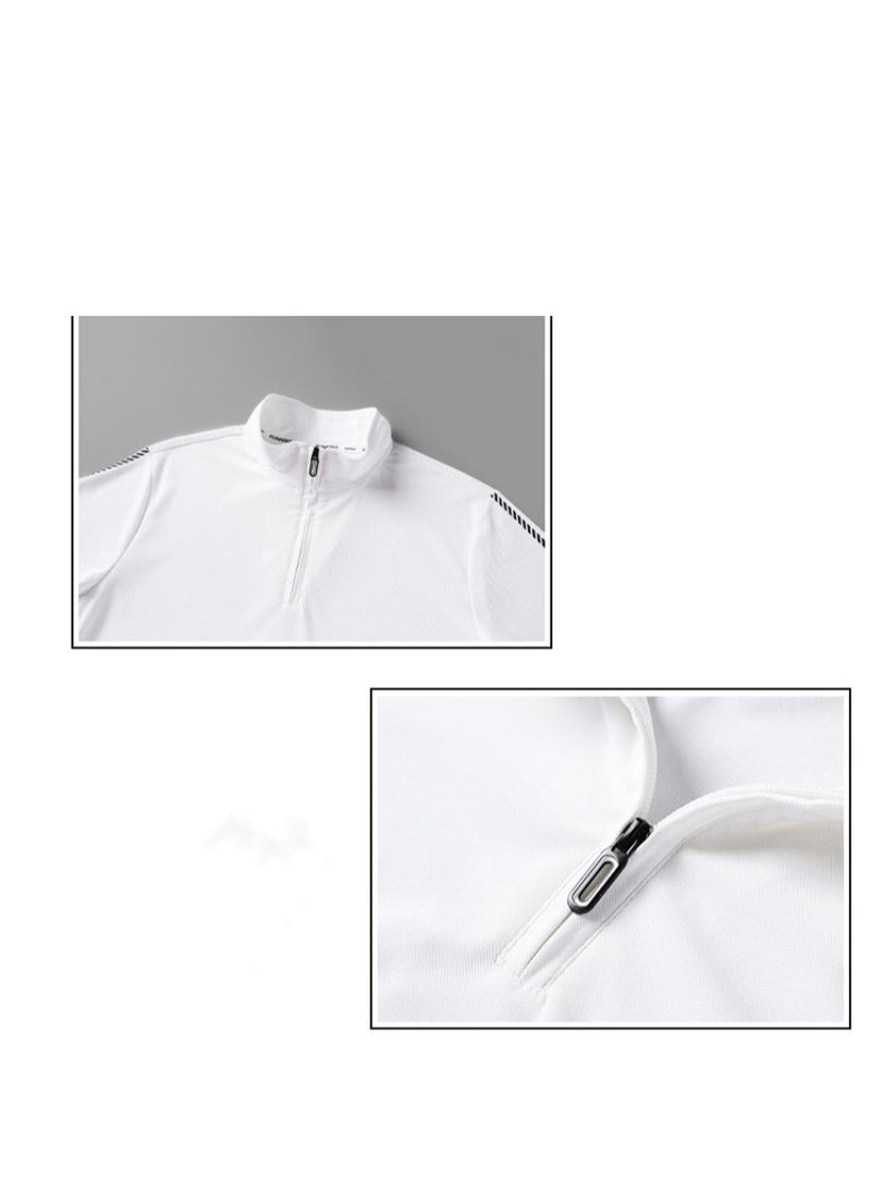 Men's Pure Cotton Short Sleeved T-shirt Casual POLO Shirt  - Image 3