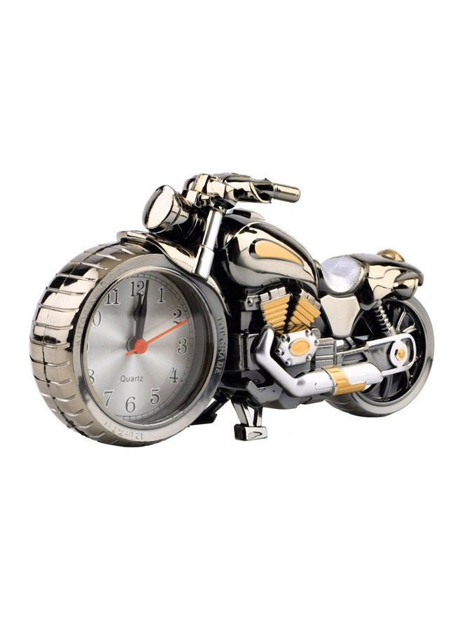 نيبمينينت ساعة منبه بنمط دراجة نارية ذهبي/فضي/رمادي - Image 1