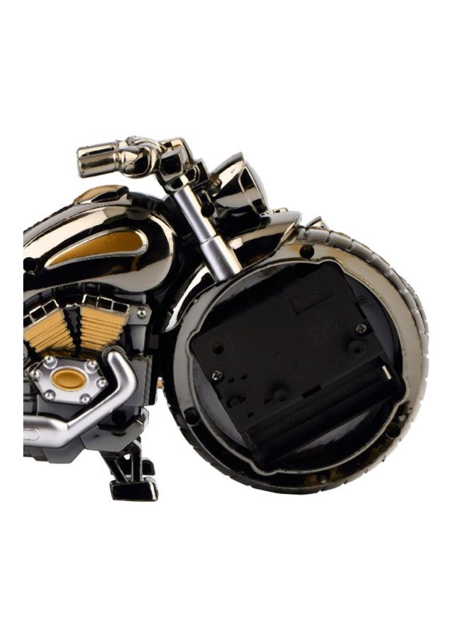 نيبمينينت ساعة منبه بنمط دراجة نارية ذهبي/فضي/رمادي - Image 4