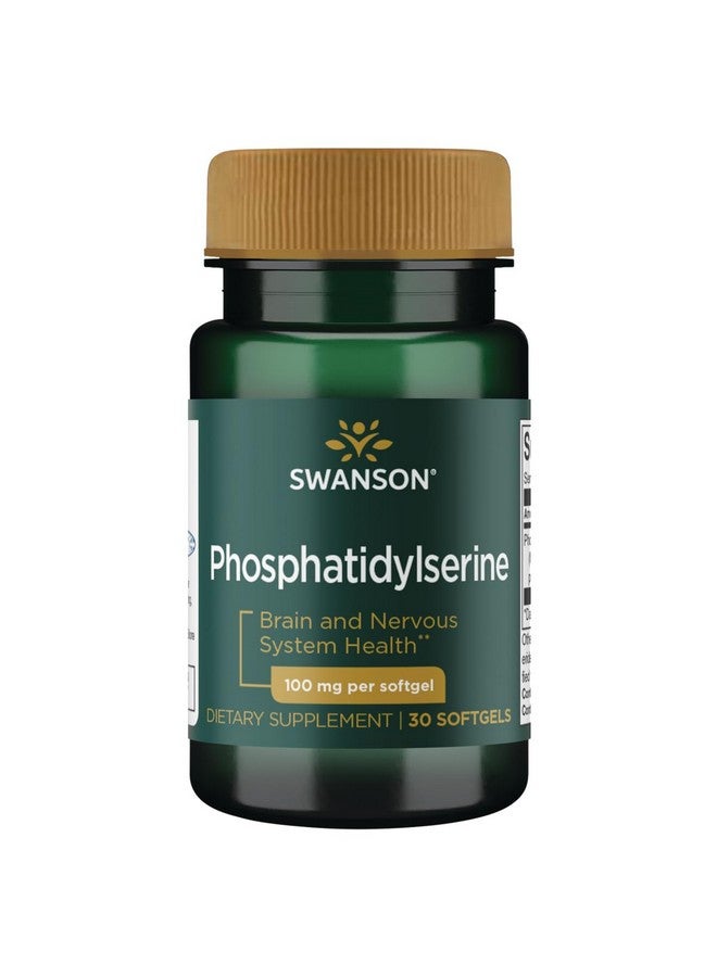 Swanson Phosphatidylserine 100 Milligrams 30 Sgels - Image 1
