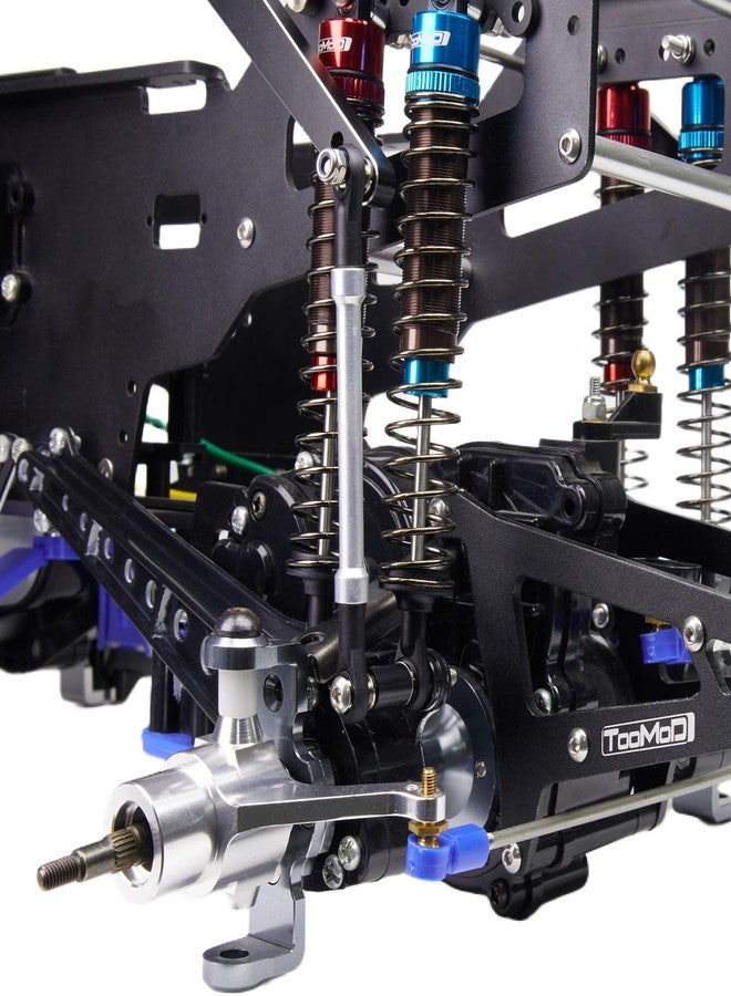 TOOMOD Aluminum Axle/Shaft Tube C-Hubs kit for Tamiya Super ClodBuster Bullhead Upgrades Parts (Black) - Image 2