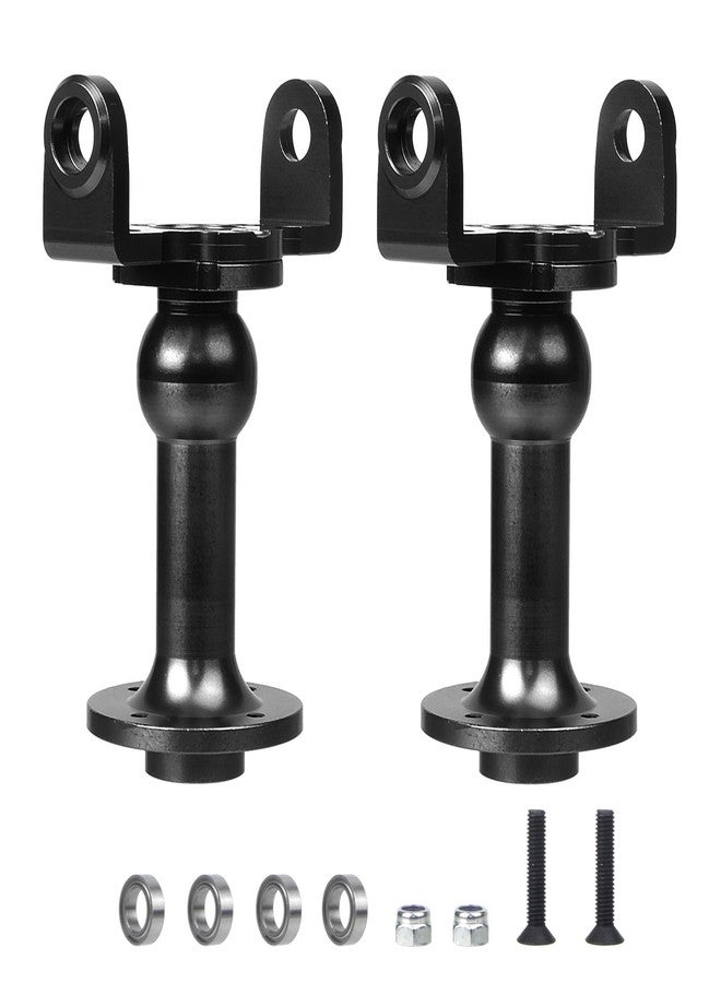 TOOMOD Aluminum Axle/Shaft Tube C-Hubs kit for Tamiya Super ClodBuster Bullhead Upgrades Parts (Black) - Image 1