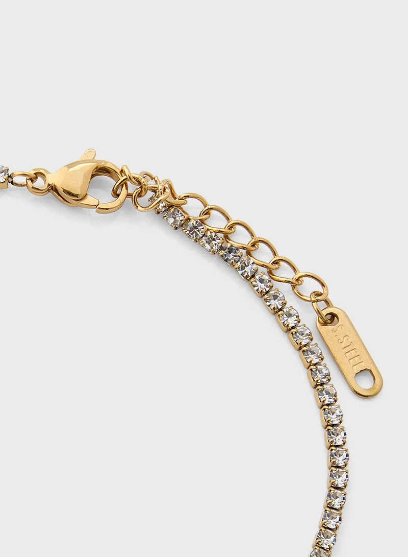 Staurtz Cresent Moon Bracelet