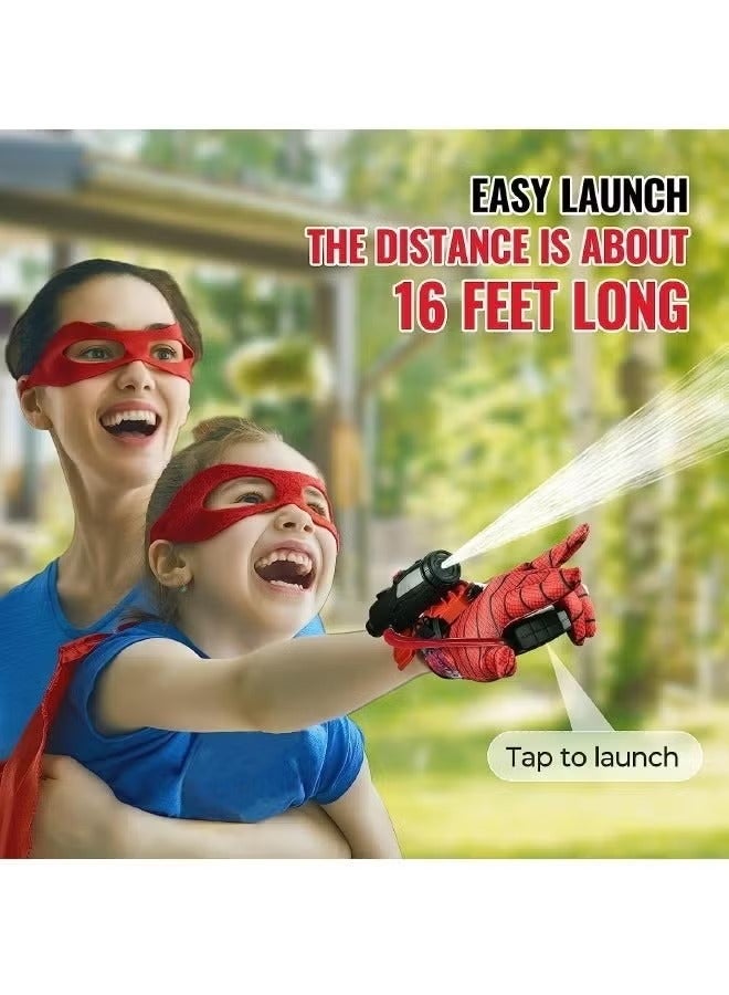 Spider-Man Wrist Launcher Push-to-Fire Water Gun Children's Wearable Arm Water Play Toys (with Kids Gloves)  - Image 3