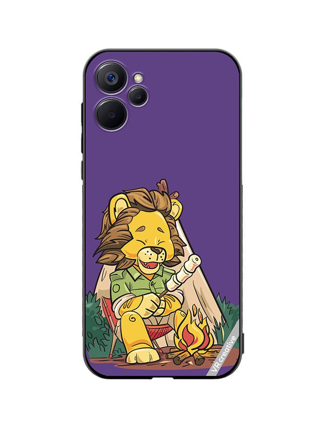 VR CREATIVE Protective Case Cover For Realme 9i 5G Lion Chilling Design Multicolour - Image 1