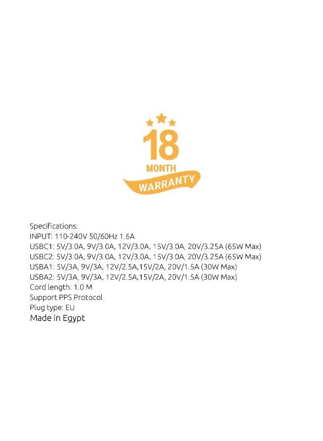 sia VoltBase 100w PD3.0/QC3.0/PPS desktop charger with 4 ports - Image 2