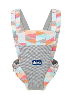 Chicco Front-facing baby carrier with a comfortable and modern design, with a gray front ventilation mesh, soft and durable fabric, adjustable to fit all sizes, strong safety buckles, suitable for ages from newborn to about 12 months (depending on the child's weight), for use at home while doing daily chores  - Image 2