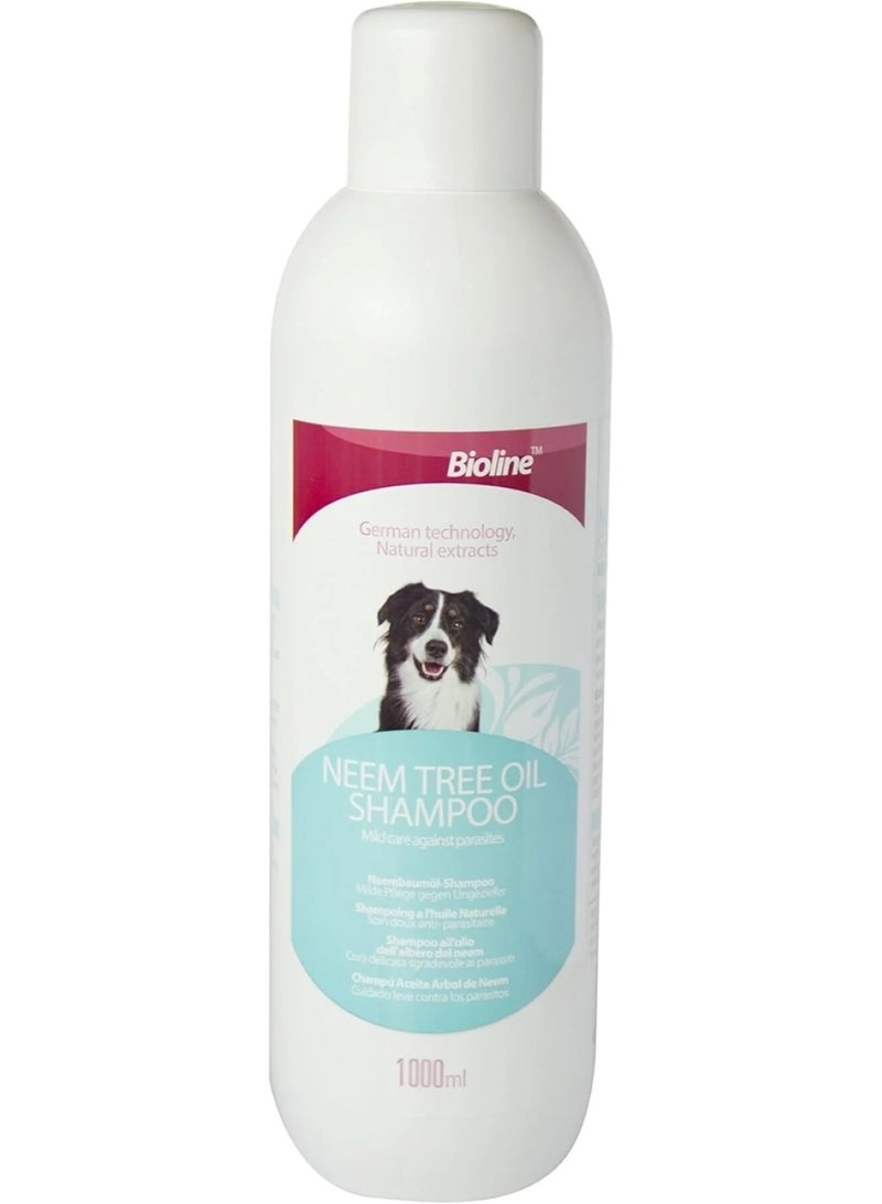 بايولاين شامبو زيت شجرة النيم للكلاب - 1 لتر