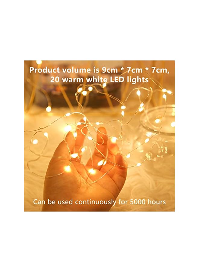 The Bros Globe String Lights,String Lights Plug in, Window Curtain String Light Wedding Party Home Garden Bedroom Outdoor Indoor Wall Decorations, Warm White  - Image 4