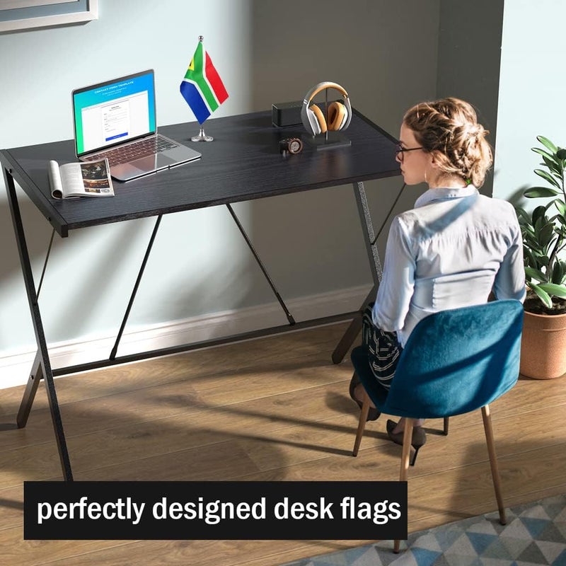 mflagperft South Africa Flag South African Flags, Small Mini South African Desk Flag, Used for Table Office Classroom Home Patriotic Events Decorations - Image 3