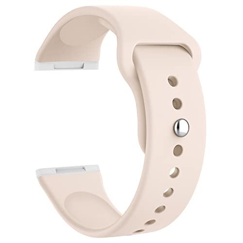 Tobfit Silicone Band for Fitbit Versa 3 4 Fitness Tracker,Soft Sport Strap for Fitbit Sense Fitness Tracker (Watch Not Included), Adjustable Wristband with Metal Buckle for Men Women - Image 1