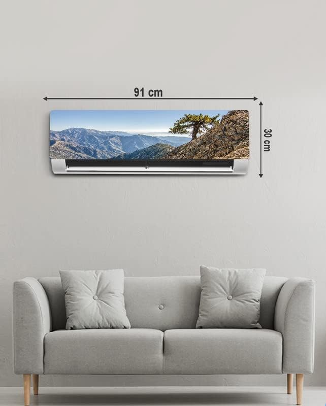 DreamKraft Mountains View AC Sticker AC Wall Skin AC Wall Paper (Multicolor, PVC Vinyl, 30cm x 91cm)-Self-Adhesive - Image 3
