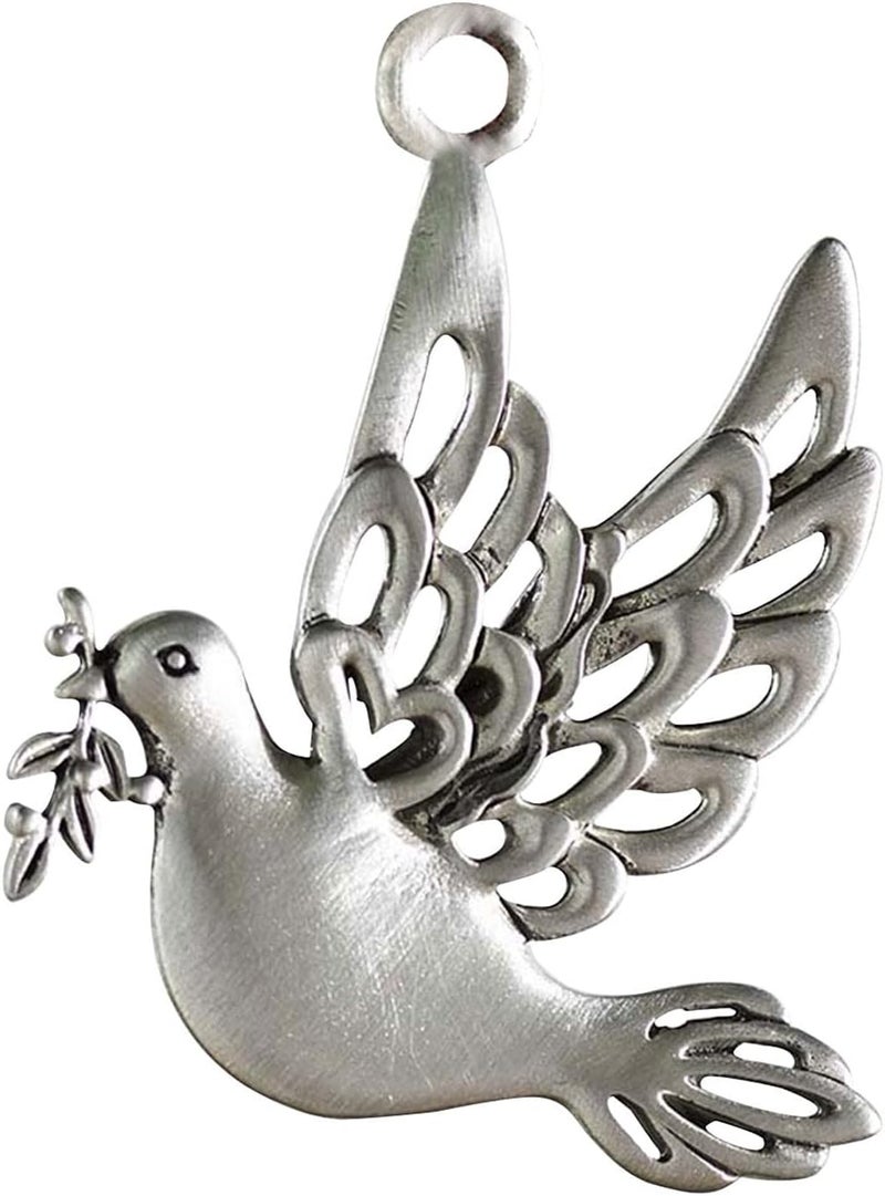woobles Solid Pewter Christmas Tree Ornament,Metal Double-Sided Printing Holiday Ornaments Pendants , Decoration Unique Gift for Christmas Star Festive Holidays Home Decor (A), (O-1029) - Image 2