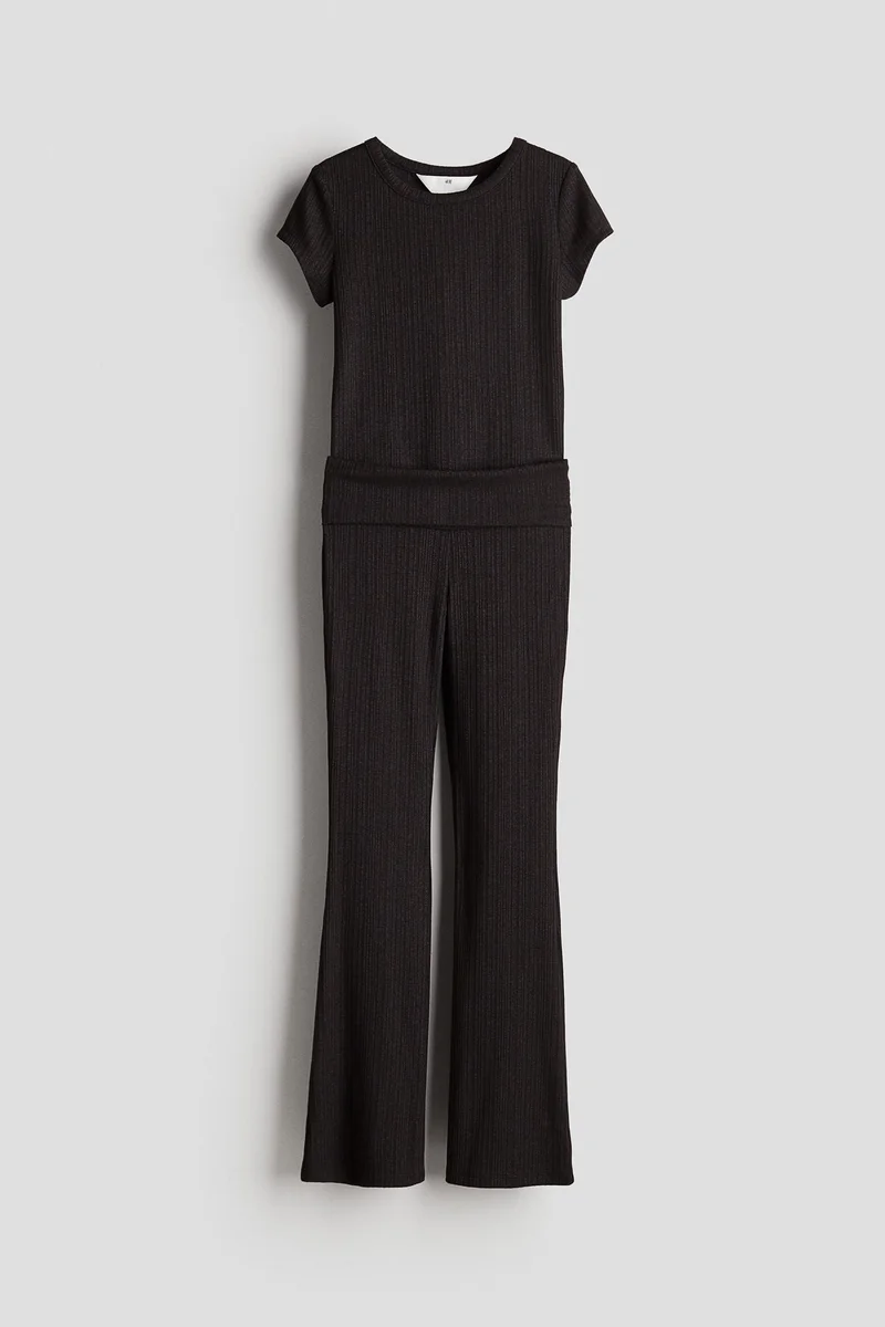 H&M 2-piece shimmering jersey set