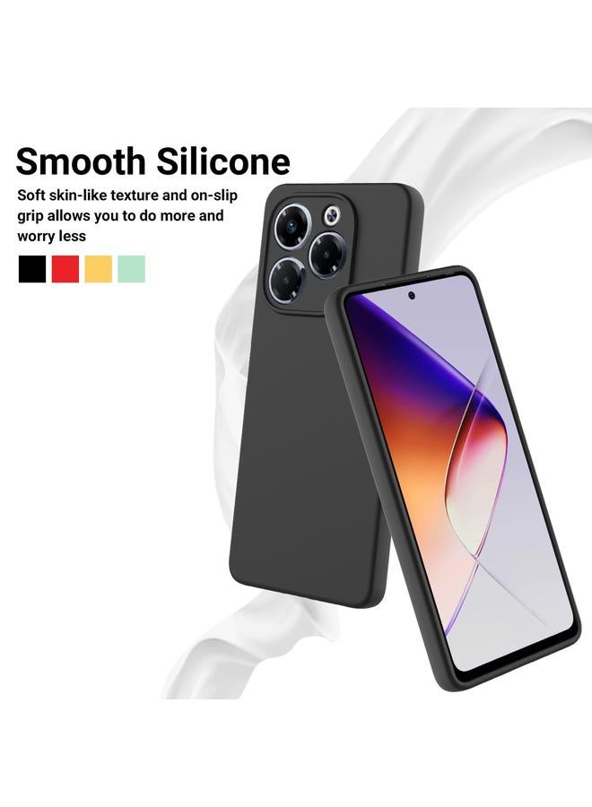Zaboon Case For Infinix Note 40X 5G Solid Color Liquid Silicone Dropproof Full Coverage Phone Case - Image 3