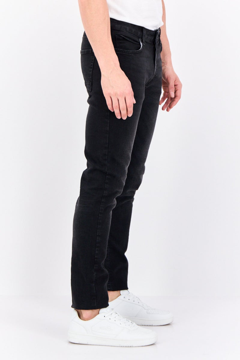 CROSSHATCH جينز ضيق للرجال قابل للتمدد، أسود - Image 2