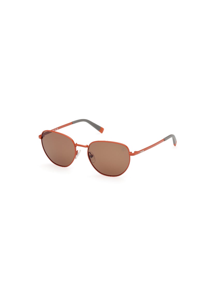 TIMBERLAND FULL RIM TEEN BOY ROUND ORANGE METAL SUNGLASSES - Image 1