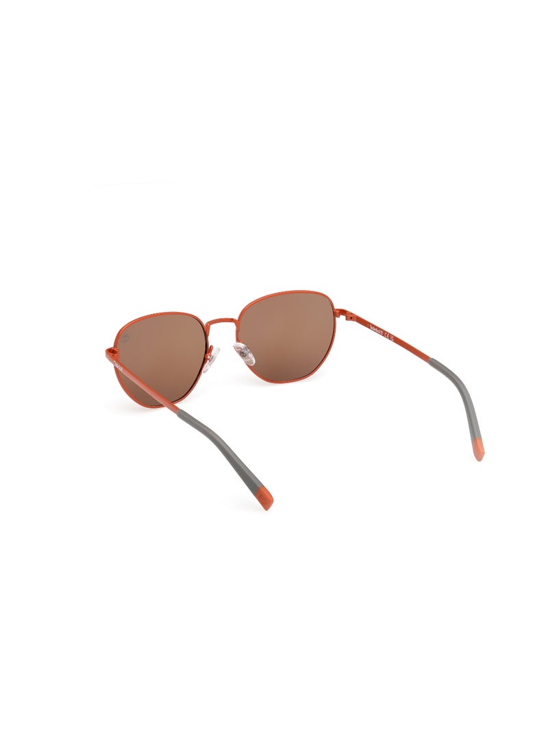 TIMBERLAND FULL RIM TEEN BOY ROUND ORANGE METAL SUNGLASSES - Image 3