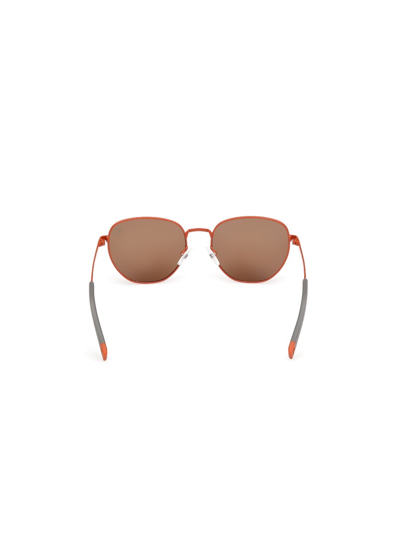 TIMBERLAND FULL RIM TEEN BOY ROUND ORANGE METAL SUNGLASSES - Image 4