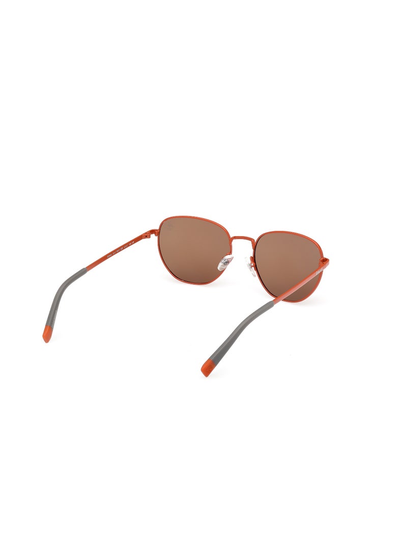 TIMBERLAND FULL RIM TEEN BOY ROUND ORANGE METAL SUNGLASSES - Image 5