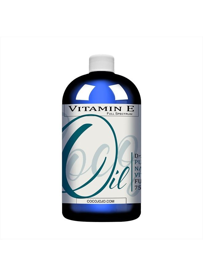 cocojojo Vitamin E Oil - 100% Pure, Full Spectrum, Undiluted, D Alpha Tocopherol, 75,000 IU - 16 oz - for Skin Hair Nails Body Care Hydrating Rejuvenating - Packaging May Vary - Image 2