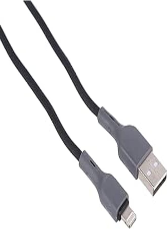 IVON Ivon kx2095 lighting usb fast cable charger and data line, 1m - gray and black-result.feed.gl_electronics-size 