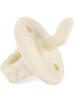 Itzy Ritzy Itzy Ritzy Sweetie Soother Silicone Orthodontic Pacifiers with Collapsible Handle & Two Air Holes for Added Safety, Set of 2 in Buttercream & Toast for Ages 6-18 Months  - Image 3